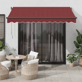 Burgundy retractable manual awning 300x250 cm by , Awnings - Ref: Foro24-3215333, Price: 200,99 €, Discount: %