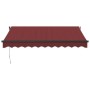 Burgundy retractable manual awning 300x250 cm by , Awnings - Ref: Foro24-3215333, Price: 195,46 €, Discount: %