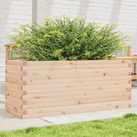 Jardinera de madera maciza de pino 110x40x46 cm de , Maceteros y jardineras - Ref: Foro24-3282449, Precio: 142,99 €, Descuent...