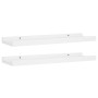 Shelf for photo frames 2 units White MDF 40x9x3 cm by vidaXL, Shelves and shelves - Ref: Foro24-323928, Price: 15,14 €, Disco...