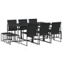 11-piece black textilene garden dining set by , Garden sets - Ref: Foro24-3295129, Price: 414,63 €, Discount: %