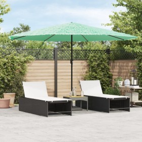 Garden umbrella with green steel pole 388x388x248 cm by , Umbrellas - Ref: Foro24-4005115, Price: 135,99 €, Discount: %