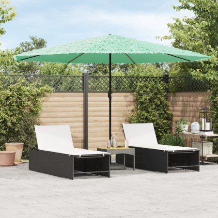 Garden umbrella with green steel pole 388x388x248 cm by , Umbrellas - Ref: Foro24-4005115, Price: 136,99 €, Discount: %