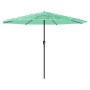 Garden umbrella with green steel pole 388x388x248 cm by , Umbrellas - Ref: Foro24-4005115, Price: 135,99 €, Discount: %