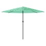 Garden umbrella with green steel pole 388x388x248 cm by , Umbrellas - Ref: Foro24-4005115, Price: 135,99 €, Discount: %