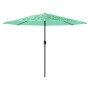 Garden umbrella with green steel pole 388x388x248 cm by , Umbrellas - Ref: Foro24-4005115, Price: 135,99 €, Discount: %