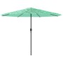 Garden umbrella with green steel pole 388x388x248 cm by , Umbrellas - Ref: Foro24-4005115, Price: 135,99 €, Discount: %