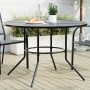 Round anthracite grey steel patio table Ø110x72.5 cm by , Garden tables - Ref: Foro24-4009264, Price: 149,94 €, Discount: %