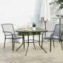 Round anthracite grey steel patio table Ø110x72.5 cm by , Garden tables - Ref: Foro24-4009264, Price: 149,94 €, Discount: %