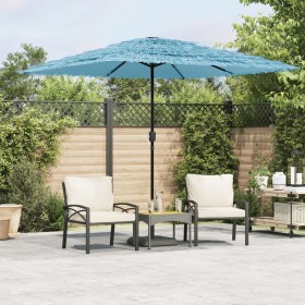 Garden umbrella with blue steel pole 248x248x248 cm by , Umbrellas - Ref: Foro24-4005090, Price: 105,31 €, Discount: %