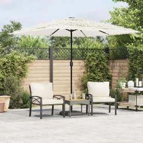 Garden umbrella with white steel pole 248x248x248 cm by , Umbrellas - Ref: Foro24-4005092, Price: 104,99 €, Discount: %