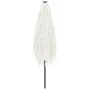 Garden umbrella with white steel pole 248x248x248 cm by , Umbrellas - Ref: Foro24-4005092, Price: 105,28 €, Discount: %