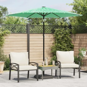 Garden umbrella with green steel pole 223x223x213 cm by , Umbrellas - Ref: Foro24-4005099, Price: 78,99 €, Discount: %