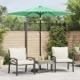 Garden umbrella with green steel pole 223x223x213 cm by , Umbrellas - Ref: Foro24-4005099, Price: 78,81 €, Discount: %