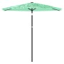 Garden umbrella with green steel pole 223x223x213 cm by , Umbrellas - Ref: Foro24-4005099, Price: 78,81 €, Discount: %