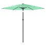 Garden umbrella with green steel pole 223x223x213 cm by , Umbrellas - Ref: Foro24-4005099, Price: 78,81 €, Discount: %