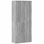 Aparador alto madera de ingeniería gris Sonoma 80x35x180 cm de , Taquillas y armarios de almacenamiento - Ref: Foro24-3276656...