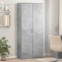 Tall engineered wood sideboard in gray concrete 80x35x180 cm by , Lockers and storage cabinets - Ref: Foro24-3276654, Price: ...