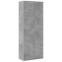 Tall engineered wood sideboard in gray concrete 70x35x180 cm by , Lockers and storage cabinets - Ref: Foro24-3276661, Price: ...