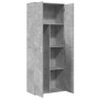 Hoher Schrank aus grauem Beton-Ingenieurholz 70x35x180 cm von , Schließfächer und Lagerschränke - Ref: Foro24-3276661, Preis:...