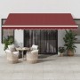 Toldo retráctil automático burdeos 450x350 cm de , Toldos - Ref: Foro24-3214988, Precio: 559,30 €, Descuento: %