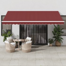 Automatic retractable burgundy awning 450x350 cm by , Awnings - Ref: Foro24-3214988, Price: 544,99 €, Discount: %