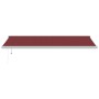 Automatic retractable burgundy awning 500x300 cm by , Awnings - Ref: Foro24-3215327, Price: 807,84 €, Discount: %