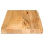 Solid mango wood natural edge table top 50x30x2.5 cm by , Table tops - Ref: Foro24-370427, Price: 26,99 €, Discount: %