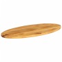 Solid mango wood oval table top 140x60x2.5 cm by , Table tops - Ref: Foro24-370867, Price: 88,99 €, Discount: %