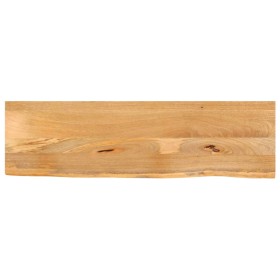 Solid mango wood natural edge table top 110x30x2.5 cm by , Table tops - Ref: Foro24-370433, Price: 43,97 €, Discount: %