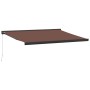 Manual retractable brown awning 400x300 cm by , Awnings - Ref: Foro24-3215725, Price: 500,76 €, Discount: %