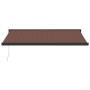 Manual retractable brown awning 400x300 cm by , Awnings - Ref: Foro24-3215725, Price: 500,76 €, Discount: %