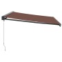 Manual retractable brown awning 400x300 cm by , Awnings - Ref: Foro24-3215725, Price: 500,76 €, Discount: %