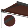 Manual retractable brown awning 400x300 cm by , Awnings - Ref: Foro24-3215725, Price: 500,76 €, Discount: %