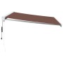 Toldo retráctil automático marrón 450x300 cm de , Toldos - Ref: Foro24-3215731, Precio: 936,46 €, Descuento: %