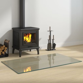 Glass plate for rectangular fireplace 100x60 cm by vidaXL, Glass - Ref: Foro24-324130, Price: 61,33 €, Discount: %