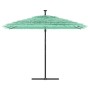 Garden umbrella with green steel pole 290x290x238 cm by , Umbrellas - Ref: Foro24-4005084, Price: 132,99 €, Discount: %