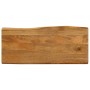 Solid mango wood natural edge table top 80x40x2.5 cm by , Table tops - Ref: Foro24-370754, Price: 53,14 €, Discount: %