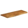 Solid mango wood natural edge table top 80x40x2.5 cm by , Table tops - Ref: Foro24-370754, Price: 53,14 €, Discount: %