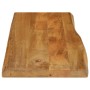 Solid mango wood natural edge table top 80x40x2.5 cm by , Table tops - Ref: Foro24-370754, Price: 53,14 €, Discount: %