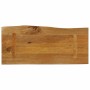 Solid mango wood natural edge table top 80x40x2.5 cm by , Table tops - Ref: Foro24-370754, Price: 53,14 €, Discount: %