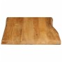 Solid mango wood natural edge table top 70x60x2.5 cm by , Table tops - Ref: Foro24-370763, Price: 55,67 €, Discount: %