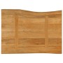 Solid mango wood natural edge table top 70x60x2.5 cm by , Table tops - Ref: Foro24-370763, Price: 55,67 €, Discount: %