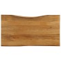 Solid mango wood natural edge table top 120x60x2.5 cm by , Table tops - Ref: Foro24-370768, Price: 113,74 €, Discount: %