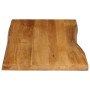 Solid mango wood natural edge table top 120x60x2.5 cm by , Table tops - Ref: Foro24-370768, Price: 113,74 €, Discount: %