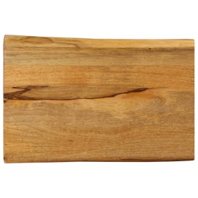 Solid mango wood natural edge table top 70x40x3.8 cm by , Table tops - Ref: Foro24-370777, Price: 53,78 €, Discount: %