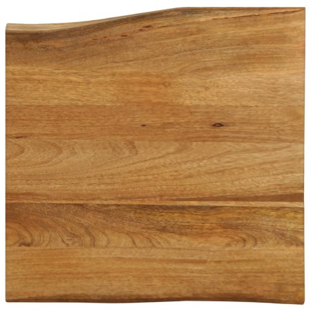 Solid mango wood natural edge table top 80x80x3.8 cm by , Table tops - Ref: Foro24-370794, Price: 114,22 €, Discount: %