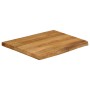 Solid mango wood natural edge table top 80x80x3.8 cm by , Table tops - Ref: Foro24-370794, Price: 114,22 €, Discount: %