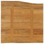 Solid mango wood natural edge table top 80x80x3.8 cm by , Table tops - Ref: Foro24-370794, Price: 114,22 €, Discount: %