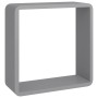 Estantes cubo de pared 3 unidades MDF gris de vidaXL, Estantes y estanterías - Ref: Foro24-323954, Precio: 38,09 €, Descuento: %